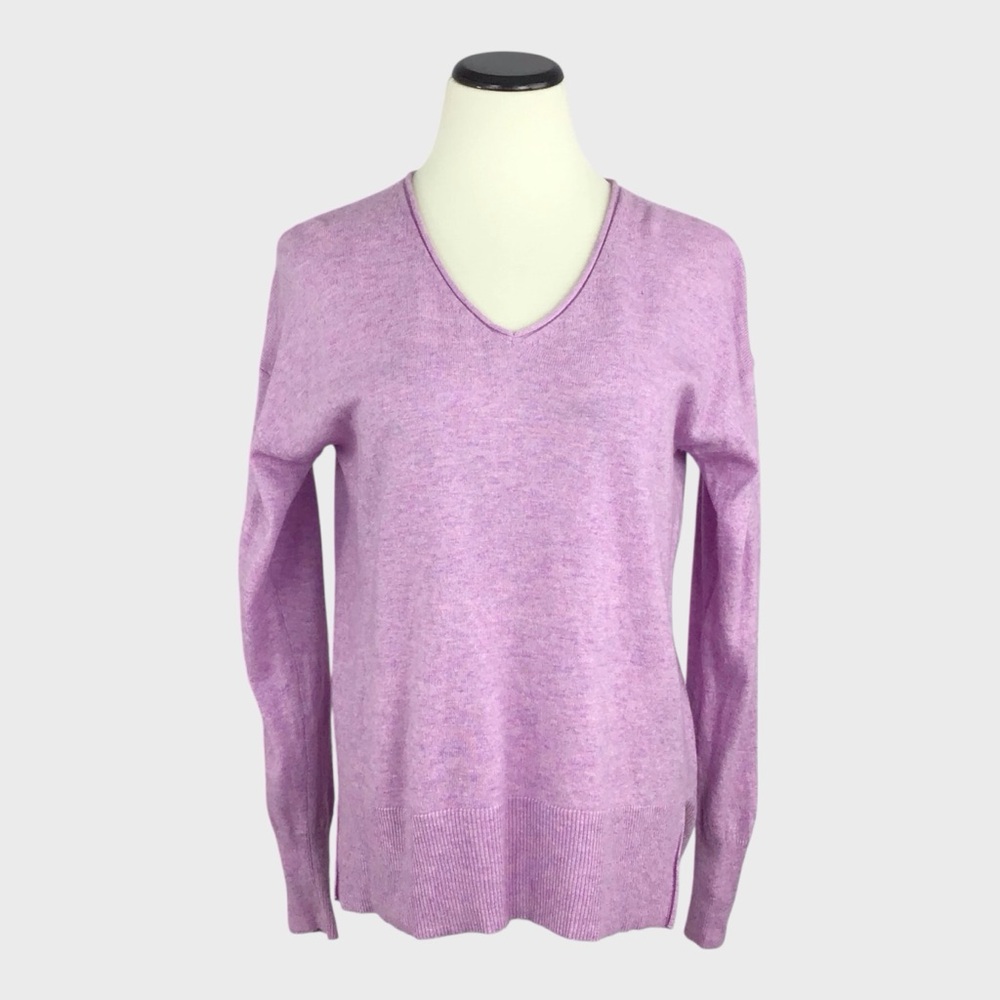 J.Crew Lilac V-Neck Long Sleeve Sweater
